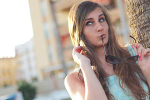 Girl with secret